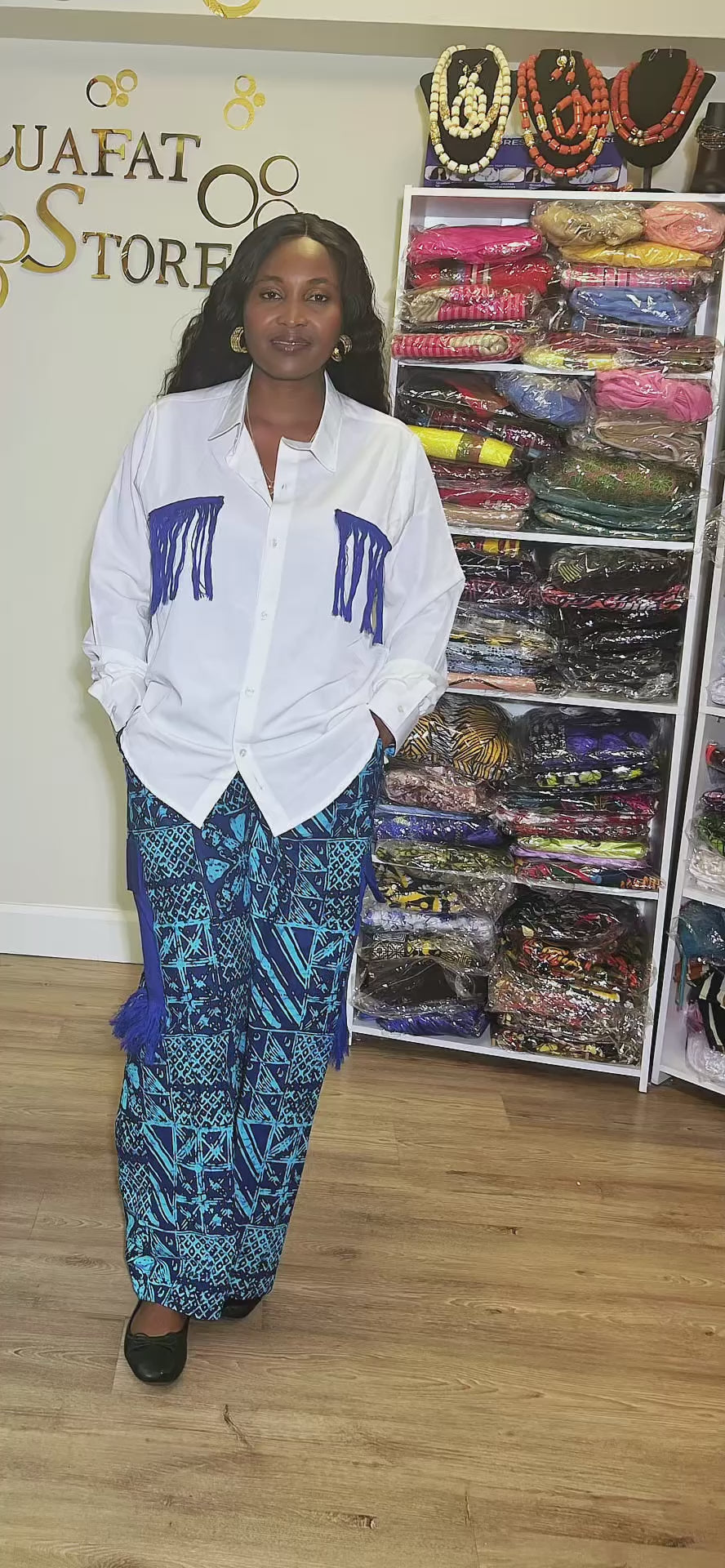 Two piece (pants set) Ankara shirt and pants