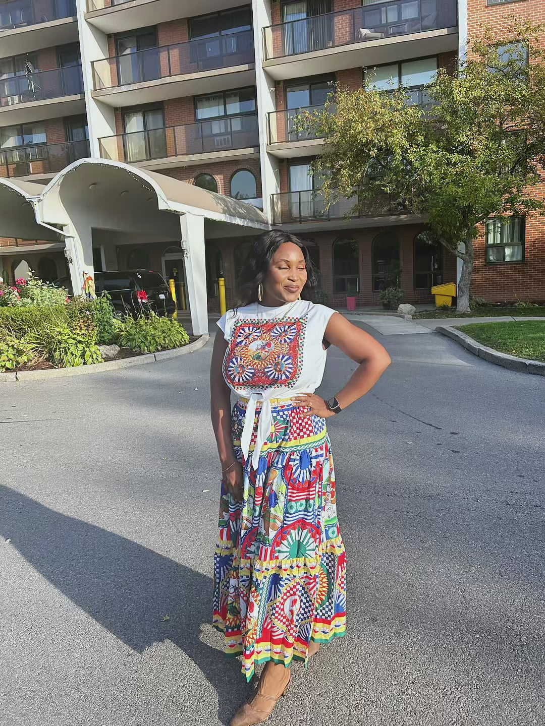 Luxury Two piece(skirt and top)